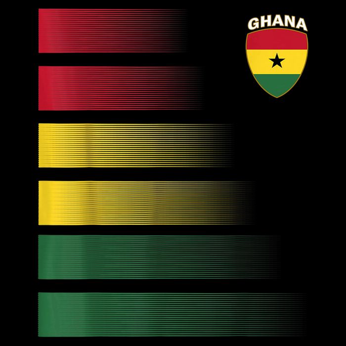 Ghanian Soccer Jersey Ghana Football Ghana Flag Cooling Performance Crew T-Shirt