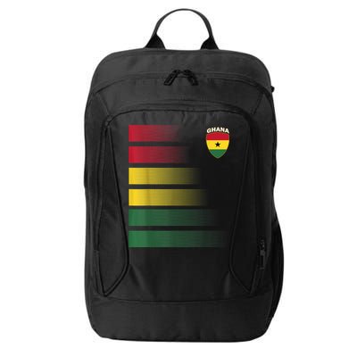 Ghanian Soccer Jersey Ghana Football Ghana Flag City Backpack