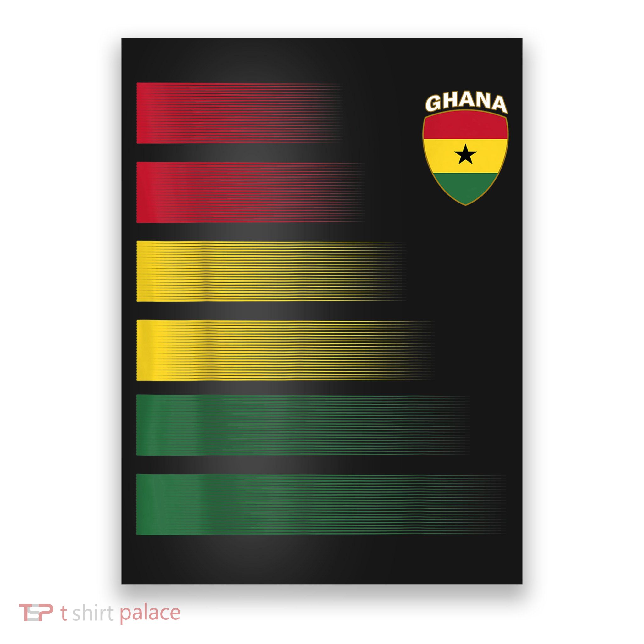 Ghanian Soccer Jersey Ghana Football Ghana Flag Poster
