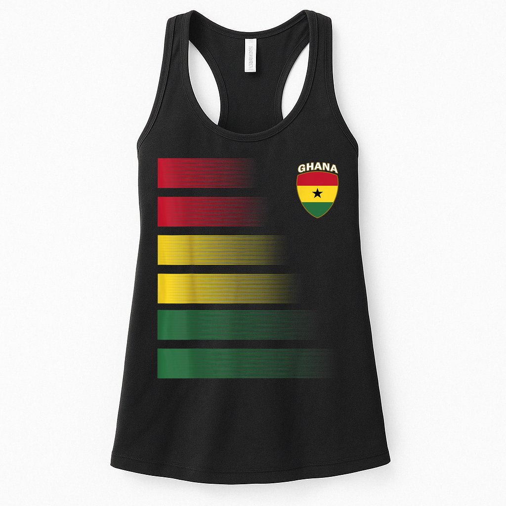 Ghanian Soccer Jersey Ghana Football Ghana Flag Womens Tank Top