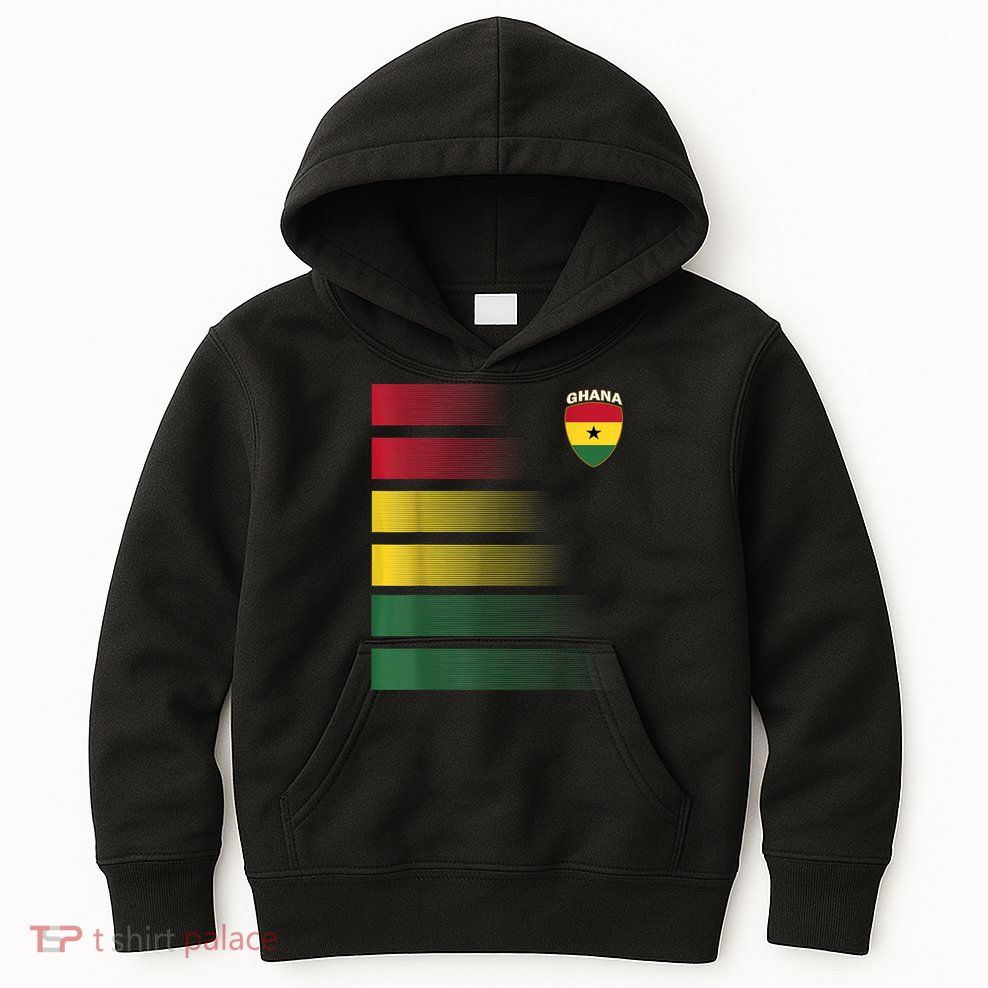 Ghanian Soccer Jersey Ghana Football Ghana Flag Kids Hoodie