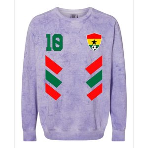 Ghana Soccer Jersey Ghanaian Football Shirt Flag Colorblast Crewneck Sweatshirt