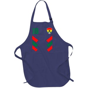 Ghana Soccer Jersey Ghanaian Football Shirt Flag Full-Length Apron With Pockets