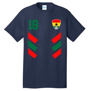 Ghana Soccer Jersey Ghanaian Football Shirt Flag Tall T-Shirt