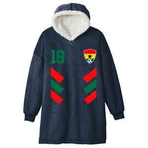 Ghana Soccer Jersey Ghanaian Football Shirt Flag Hooded Wearable Blanket