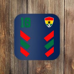 Ghana Soccer Jersey Ghanaian Football Shirt Flag Coaster