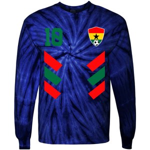 Ghana Soccer Jersey Ghanaian Football Shirt Flag Tie-Dye Long Sleeve Shirt