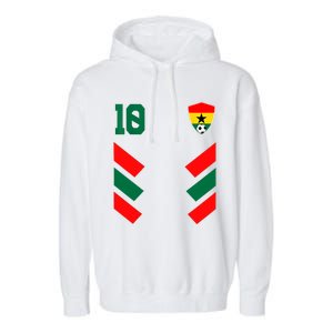 Ghana Soccer Jersey Ghanaian Football Shirt Flag Garment-Dyed Fleece Hoodie