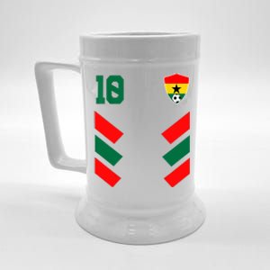 Ghana Soccer Jersey Ghanaian Football Shirt Flag Beer Stein