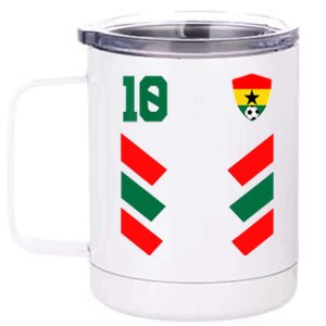 Ghana Soccer Jersey Ghanaian Football Shirt Flag 12 oz Stainless Steel Tumbler Cup