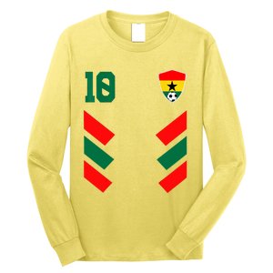 Ghana Soccer Jersey Ghanaian Football Shirt Flag Long Sleeve Shirt