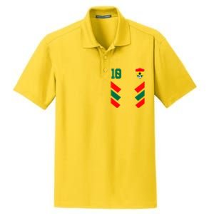 Ghana Soccer Jersey Ghanaian Football Shirt Flag Dry Zone Grid Polo