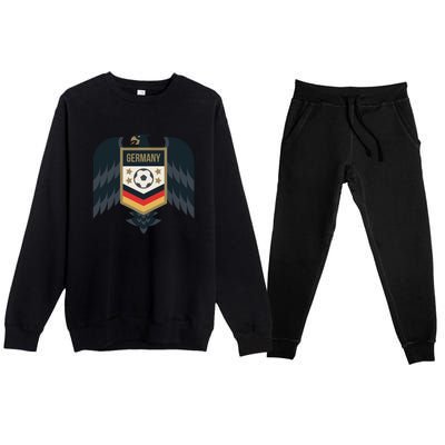 Germany Soccer Jersey German Soccer Team Eagle Premium Crewneck Sweatsuit Set