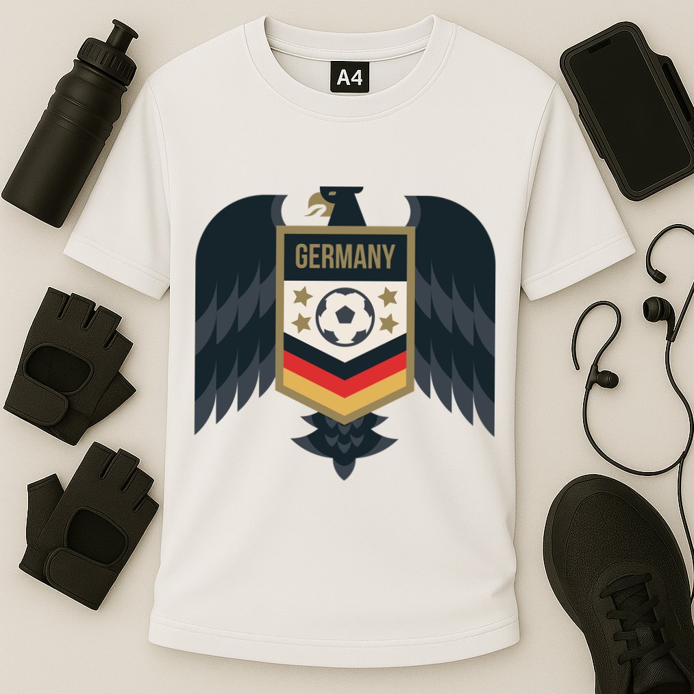 Germany Soccer Jersey German Soccer Team Eagle Cooling Performance Crew T-Shirt