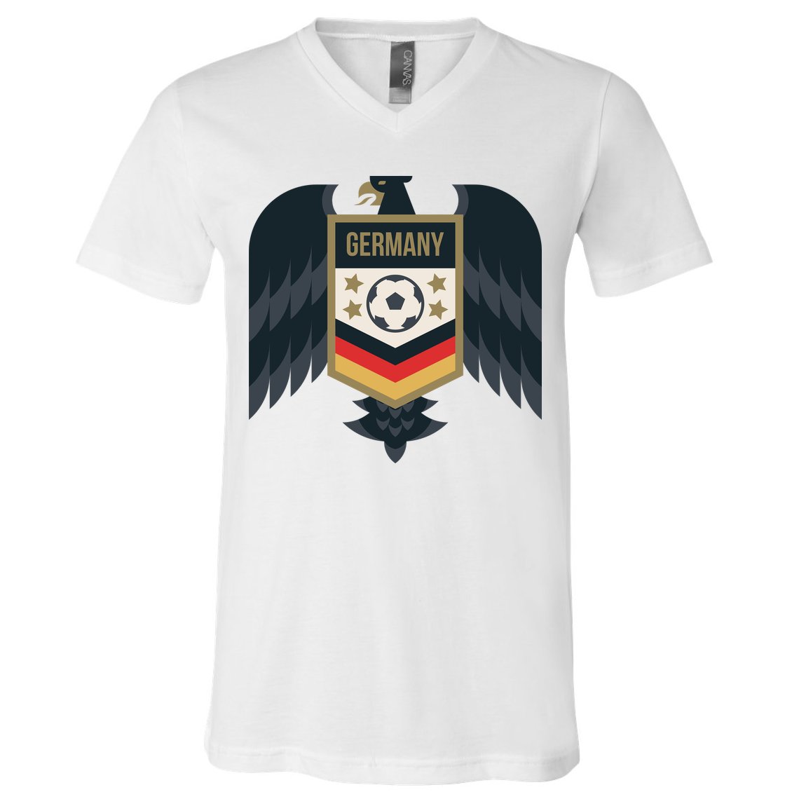 Germany Soccer Jersey German Soccer Team Eagle V-Neck T-Shirt