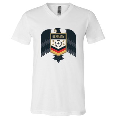 Germany Soccer Jersey German Soccer Team Eagle V-Neck T-Shirt