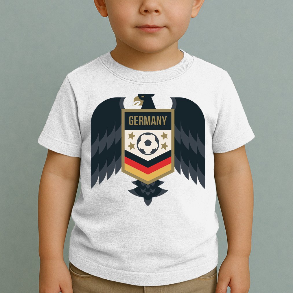 Germany Soccer Jersey German Soccer Team Eagle Toddler T-Shirt