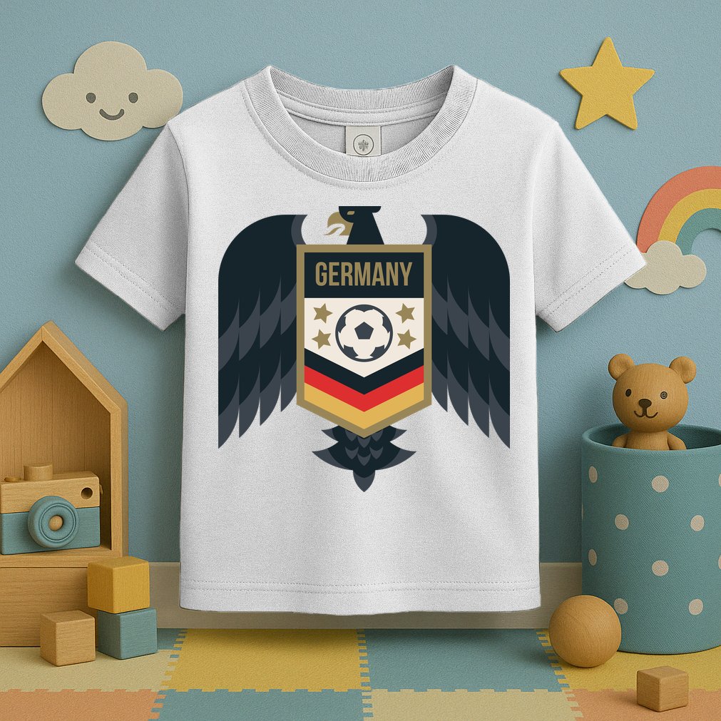 Germany Soccer Jersey German Soccer Team Eagle Toddler T-Shirt