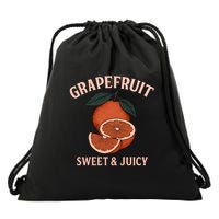 Grapefruit Sweet & Juicy Drawstring Bag