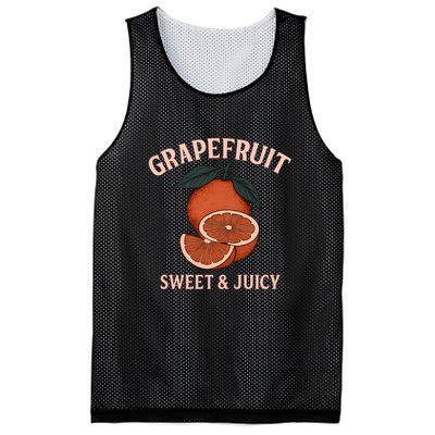 Grapefruit Sweet & Juicy Mesh Reversible Basketball Jersey Tank