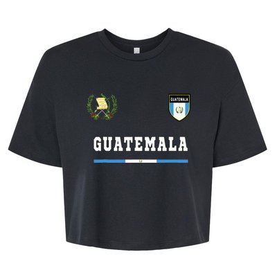 Guatemala Sportsoccer Jersey Flag Football Bella+Canvas Jersey Crop Tee