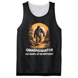 Grandpa Squatch Like A Grandpa Just Way More Squatchy Mesh Reversible Basketball Jersey Tank