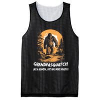 Grandpa Squatch Like A Grandpa Just Way More Squatchy Mesh Reversible Basketball Jersey Tank