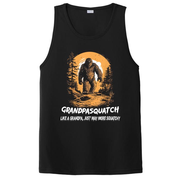 Grandpa Squatch Like A Grandpa Just Way More Squatchy PosiCharge Competitor Tank