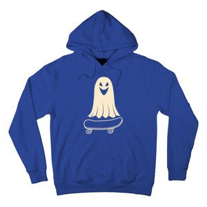 Ghost Skateboard Lazy Halloween Costume Funny Skateboarding Meaningful Gift Hoodie