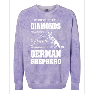 Ger Shepherd Ladies Gift Colorblast Crewneck Sweatshirt