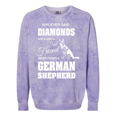 Ger Shepherd Ladies Gift Colorblast Crewneck Sweatshirt