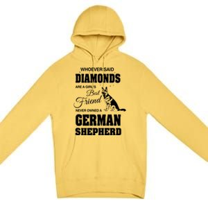 Ger Shepherd Ladies Gift Premium Pullover Hoodie