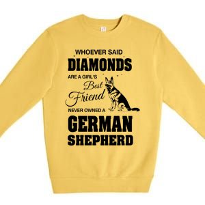 Ger Shepherd Ladies Gift Premium Crewneck Sweatshirt