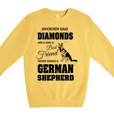 Ger Shepherd Ladies Gift Premium Crewneck Sweatshirt