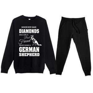 Ger Shepherd Ladies Gift Premium Crewneck Sweatsuit Set