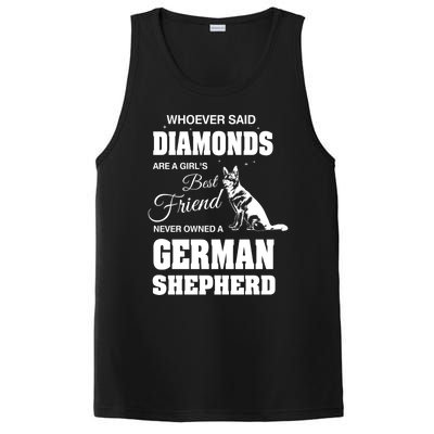 Ger Shepherd Ladies Gift PosiCharge Competitor Tank