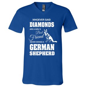 Ger Shepherd Ladies Gift V-Neck T-Shirt