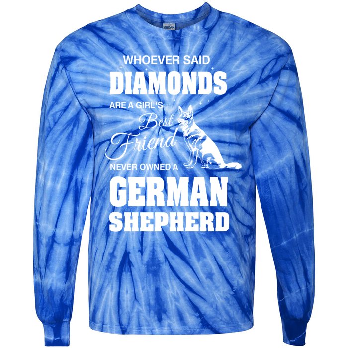 Ger Shepherd Ladies Gift Tie-Dye Long Sleeve Shirt