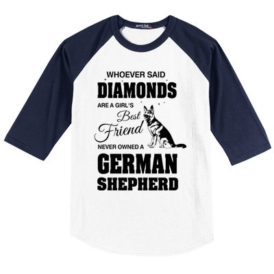 Ger Shepherd Ladies Gift Baseball Sleeve Shirt