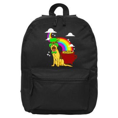 German Shepherd Leprechaun! Funny St Paddy's Day 16 in Basic Backpack