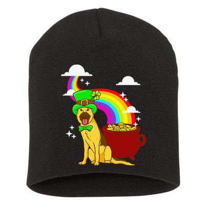 German Shepherd Leprechaun! Funny St Paddy's Day Short Acrylic Beanie