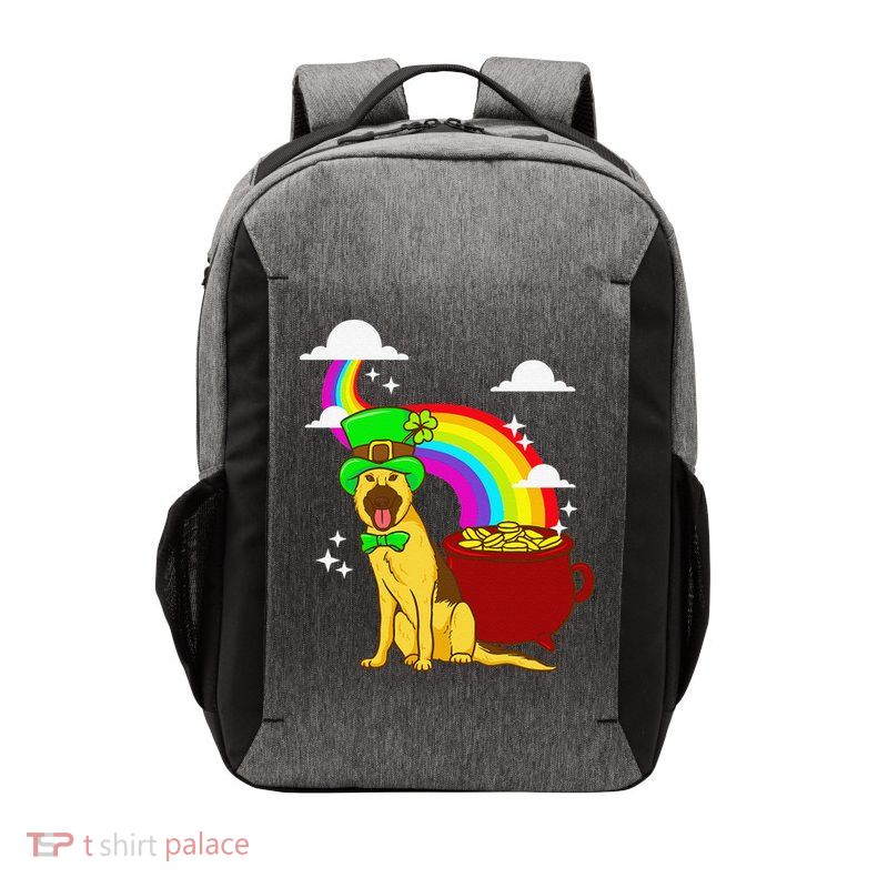 German Shepherd Leprechaun! Funny St Paddy's Day Vector Backpack