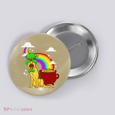 German Shepherd Leprechaun! Funny St Paddy's Day Button
