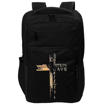 God So Loved The World That He Gave His Only Son Impact Tech Backpack