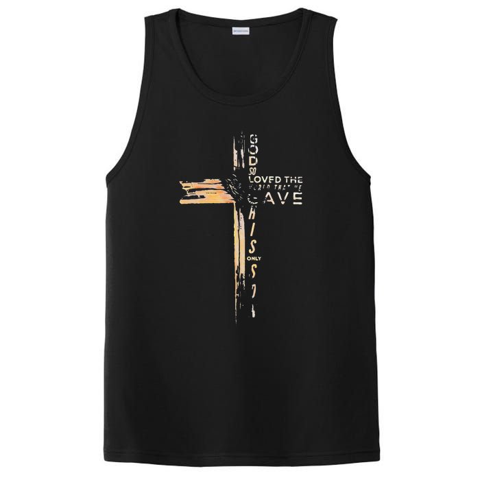 God So Loved The World That He Gave His Only Son PosiCharge Competitor Tank