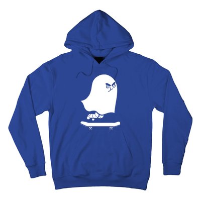 Ghost Skateboard Lazy Halloween Costume Spooktacular Gift Hoodie