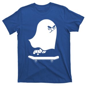 Ghost Skateboard Lazy Halloween Costume Spooktacular Gift T-Shirt