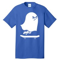 Ghost Skateboard Lazy Halloween Costume Spooktacular Gift Tall T-Shirt