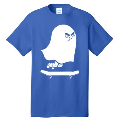 Ghost Skateboard Lazy Halloween Costume Spooktacular Gift Tall T-Shirt