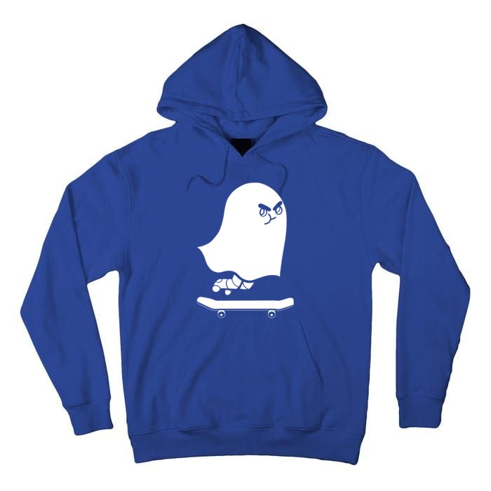 Ghost Skateboard Lazy Halloween Costume Spooktacular Gift Tall Hoodie